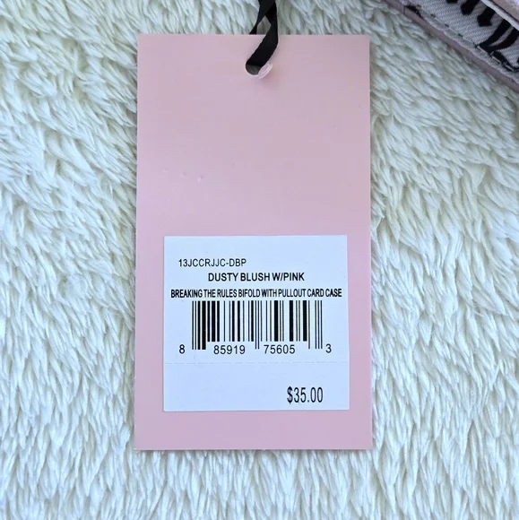 Juicy🍊 Couture "Breaking The Rules" Bifold✌️ Wallet With Pullout Card💳 Case - Picture 16 of 16